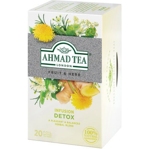 Detox Infusion Tea - Herbal | 20' Tea Bags | Ahmad Tea - Concordia Style Boutique
