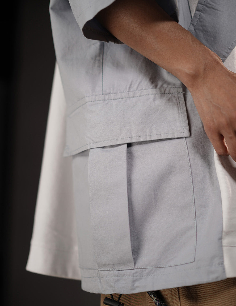 HiT38 Double Patchwork I-Tech Tee - Concordia Style Boutique