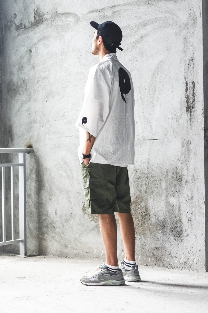 White Magatama Kimono Shirt - Concordia Style Boutique