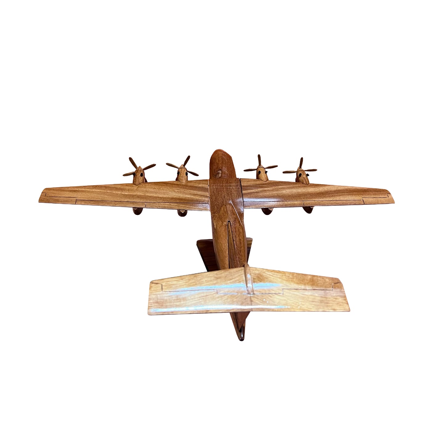 DHC7 Dash 7 Mahogany Wood Desktop Airplane Model