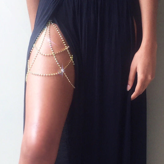 DIAMOND THIGH CHAIN (ADJUSTABLE) - Concordia Style Boutique
