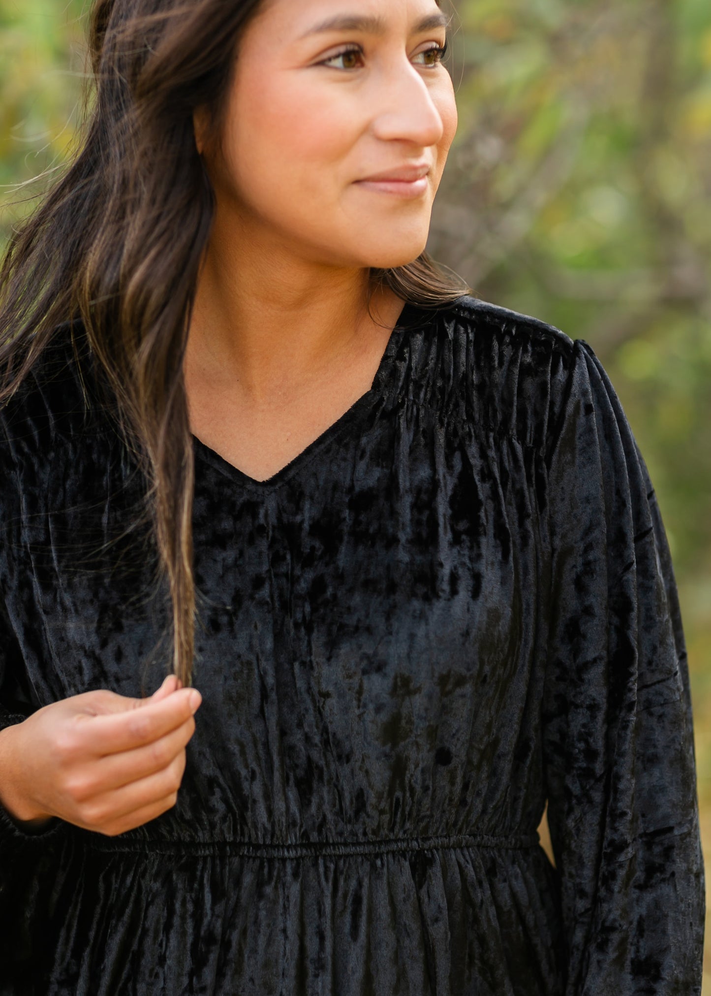 Diana Crushed Velvet Midi Dress - Concordia Style Boutique