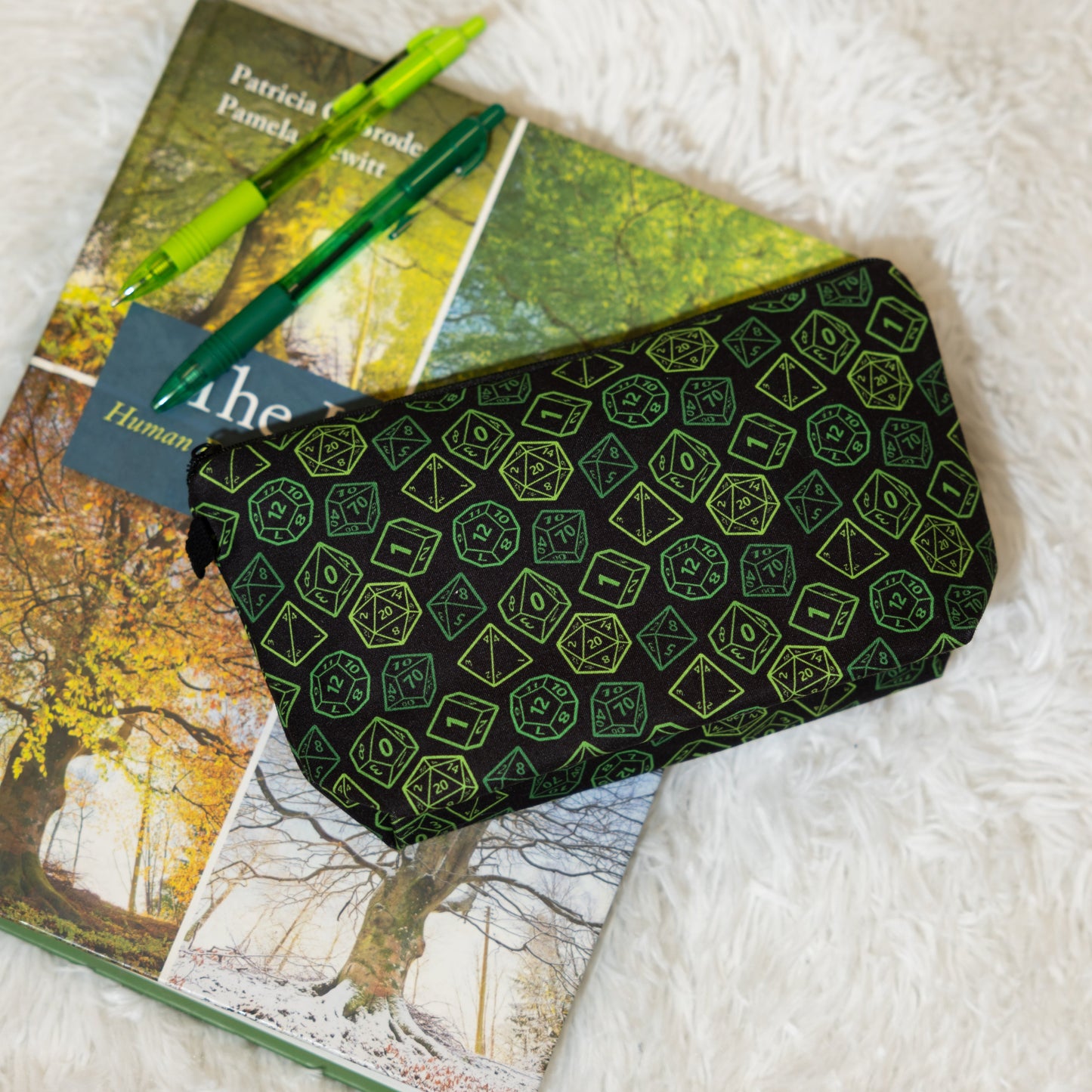 Green Dice Pouch