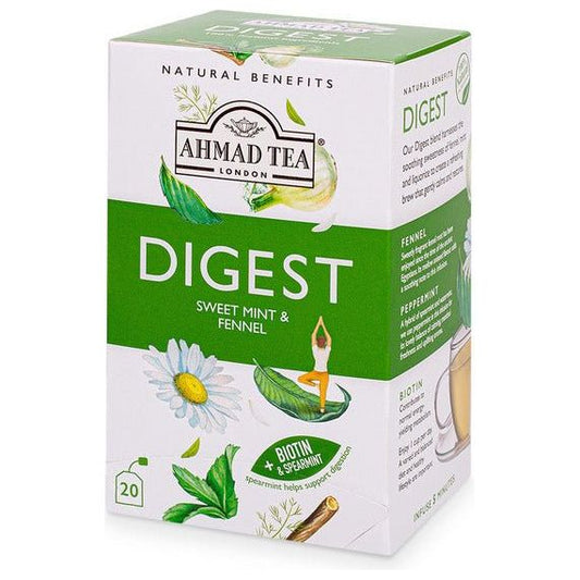 Digest Tea - Herbal | Natural Benefits | 20' Tea Bags | Ahmad Tea - Concordia Style Boutique