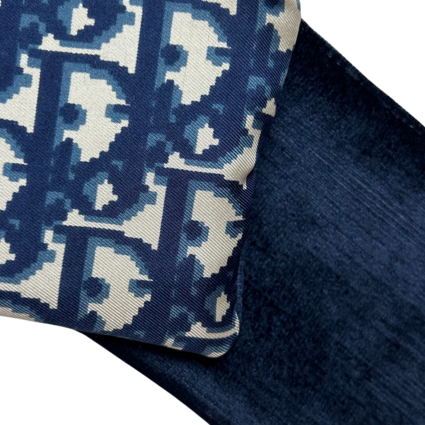 Trotter Blue Vintage Silk Scarf Crossbody Bag