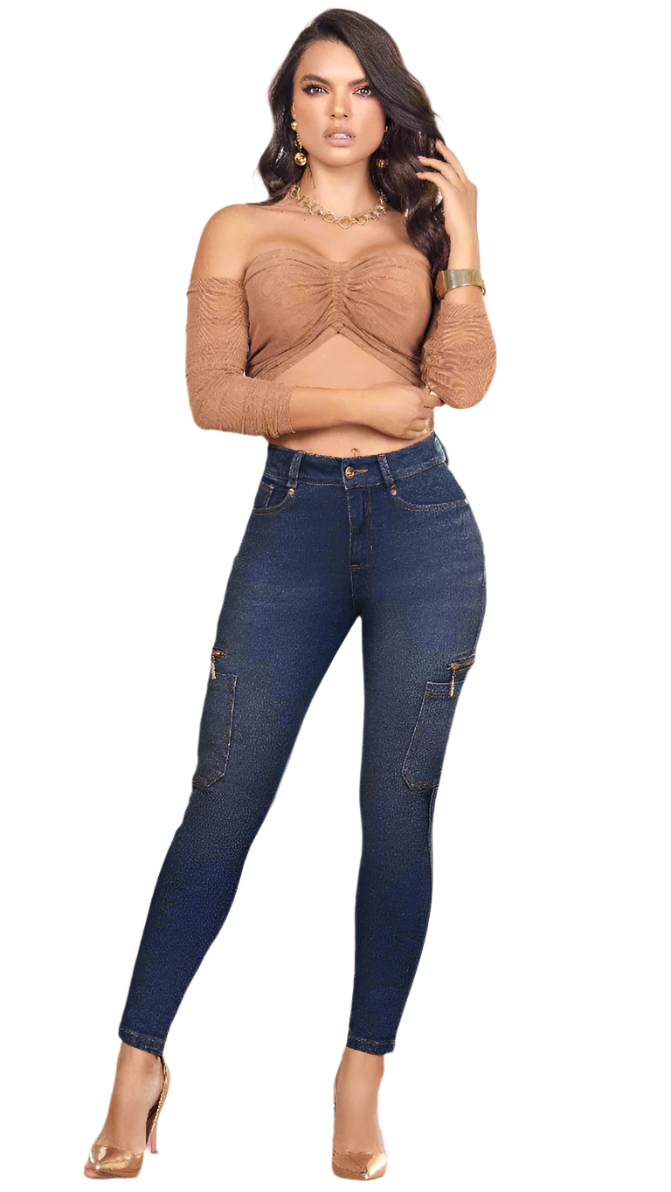 DENVER - 100% Authentic Colombian Push-Up CARGO Jeans