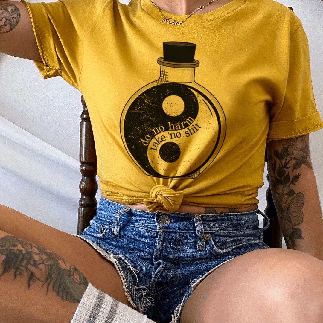 Do No Harm Yin & Yang Tee - Concordia Style Boutique