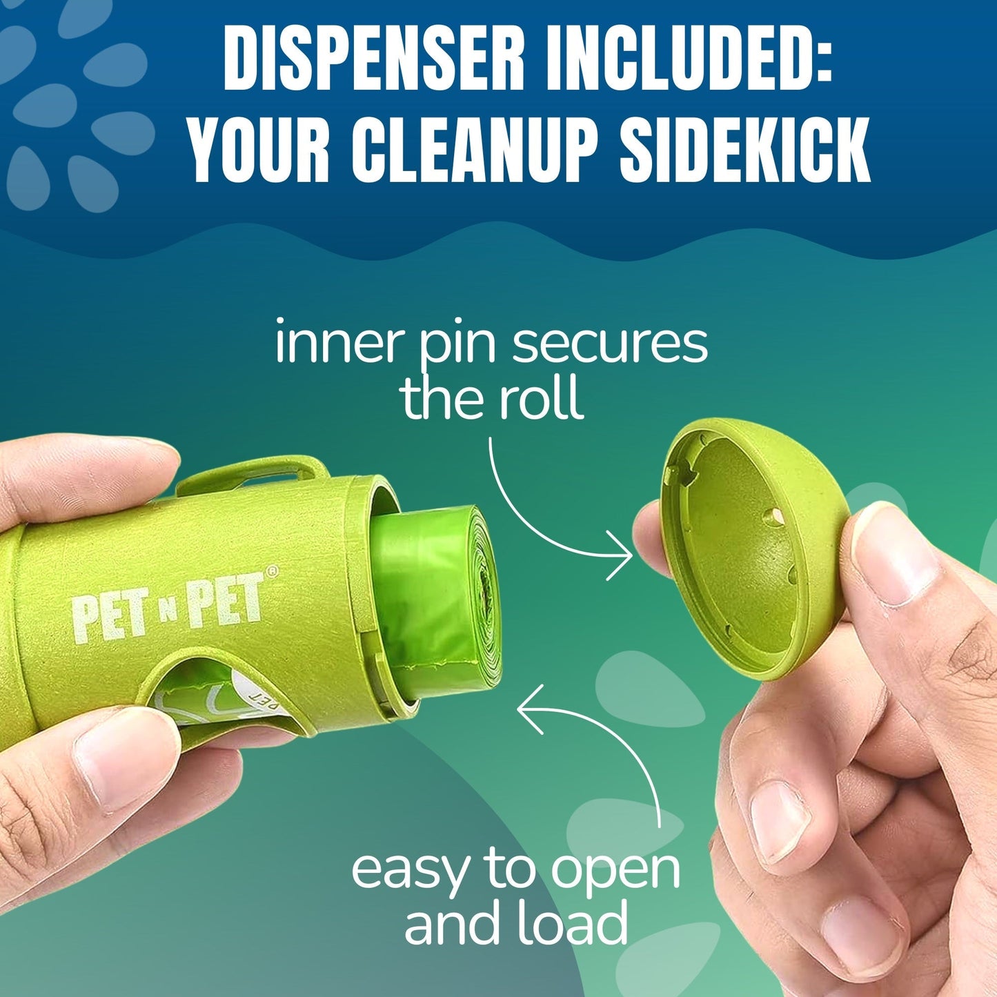 Dog Poop Bags with Dispenser 720