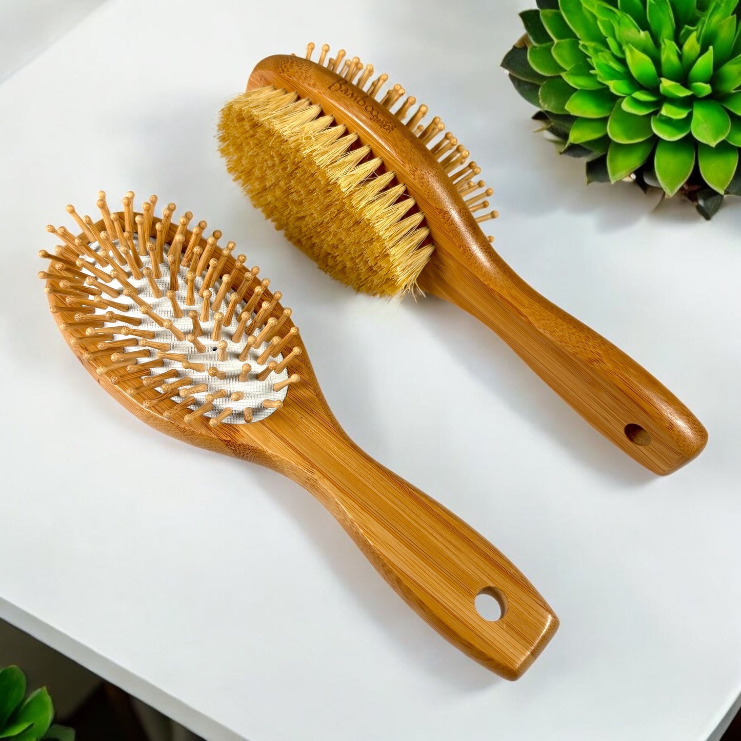 Bamboo Double-Sided Hair Brush - Concordia Style Boutique