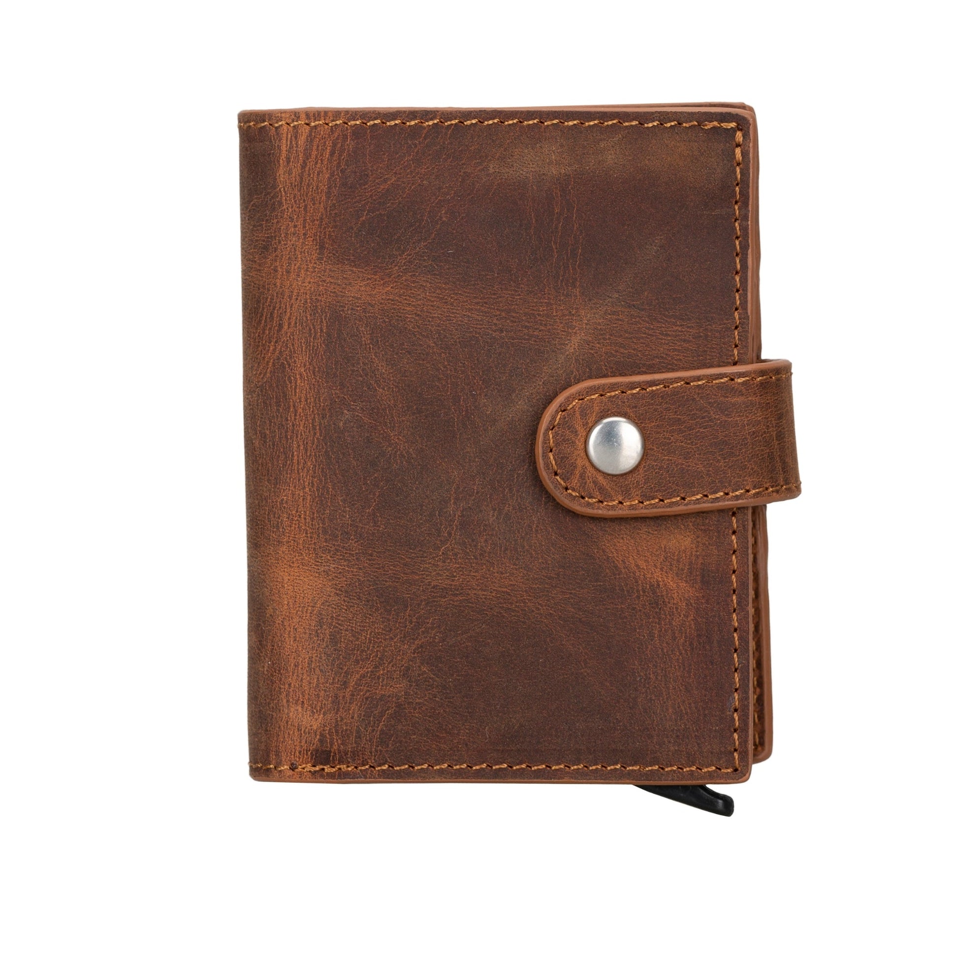 Douglas Genuine Leather Pop-Up Wallet with AirTag Slot - RFID Blocking Cardholder - Concordia Style Boutique