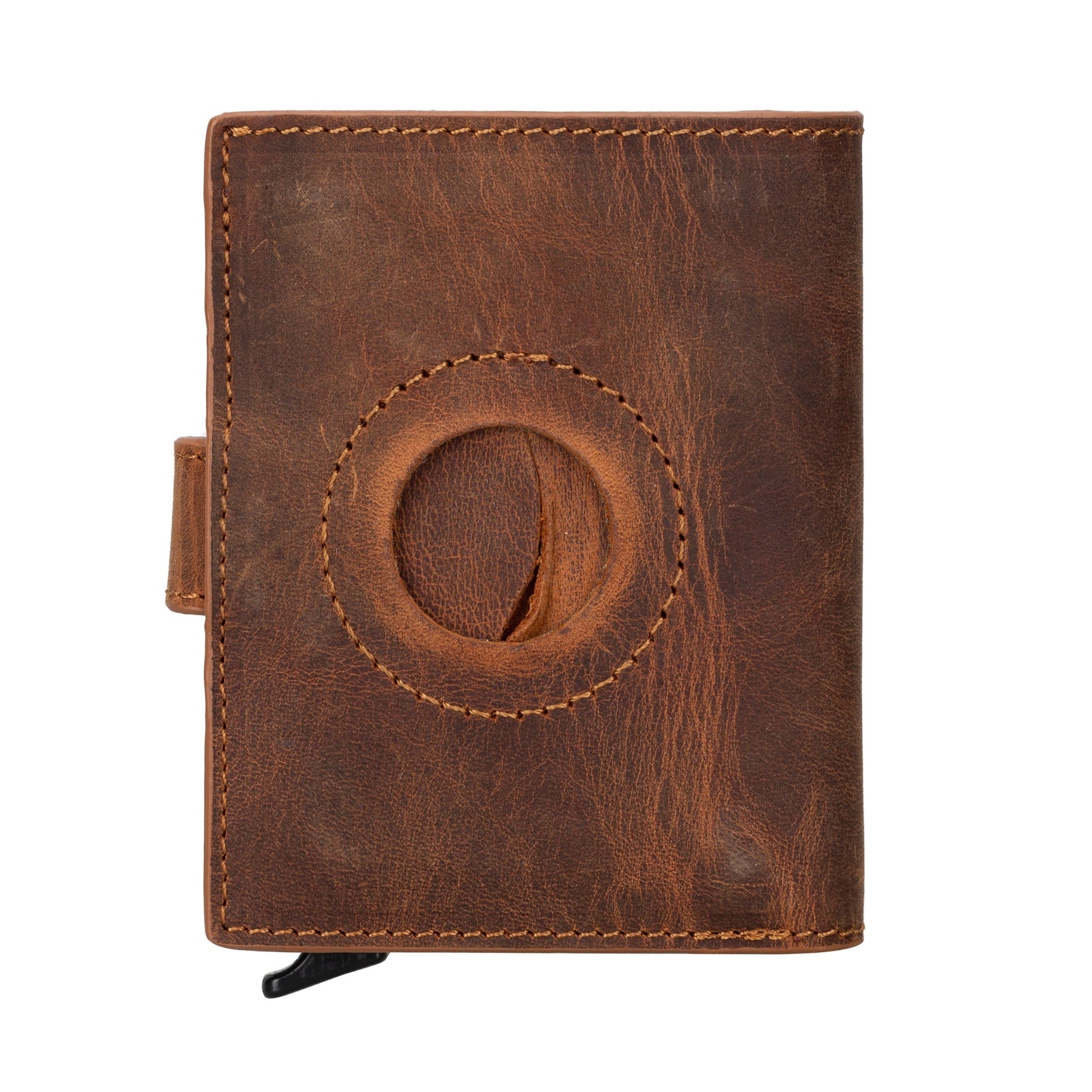 Douglas Genuine Leather Pop-Up Wallet with AirTag Slot - RFID Blocking Cardholder - Concordia Style Boutique