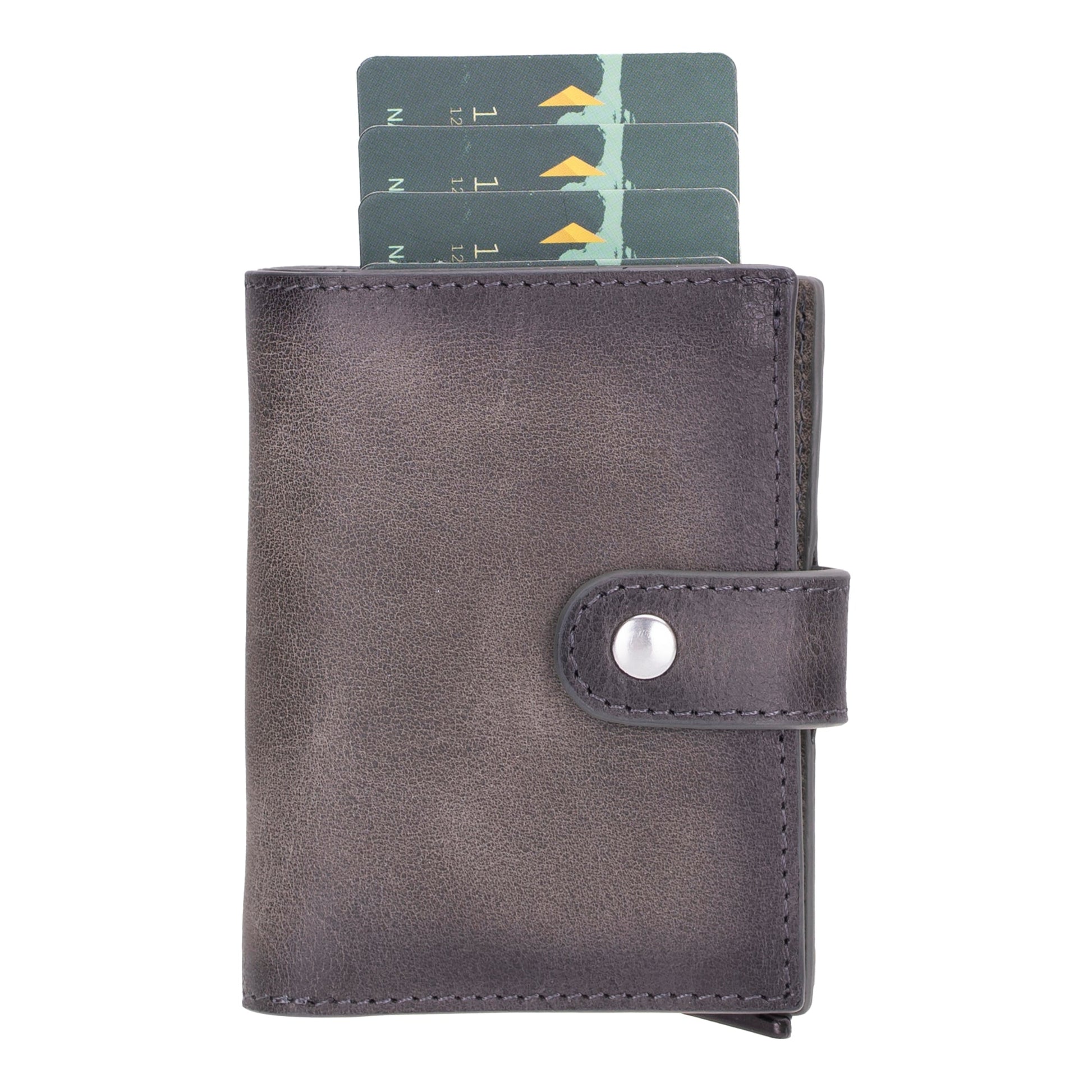 Douglas Genuine Leather Pop-Up Wallet with AirTag Slot - RFID Blocking Cardholder - Concordia Style Boutique