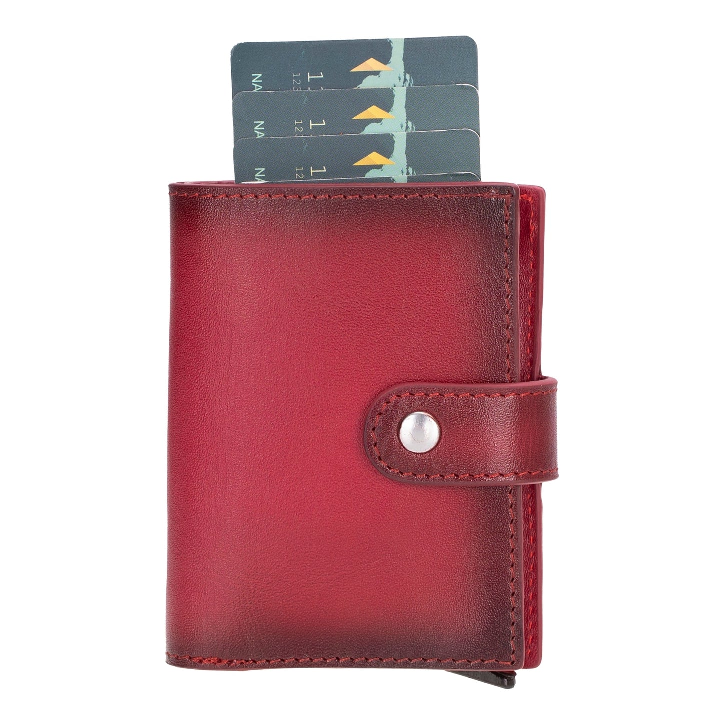 Douglas Genuine Leather Pop-Up Wallet with AirTag Slot - RFID Blocking Cardholder - Concordia Style Boutique
