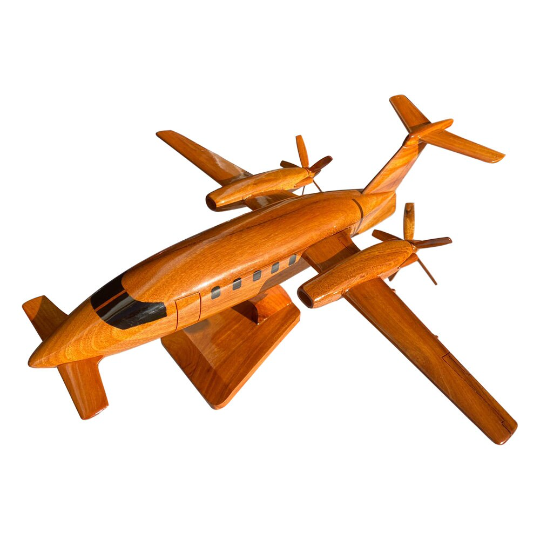 P180 Piaggio Mahogany wood Airplane model