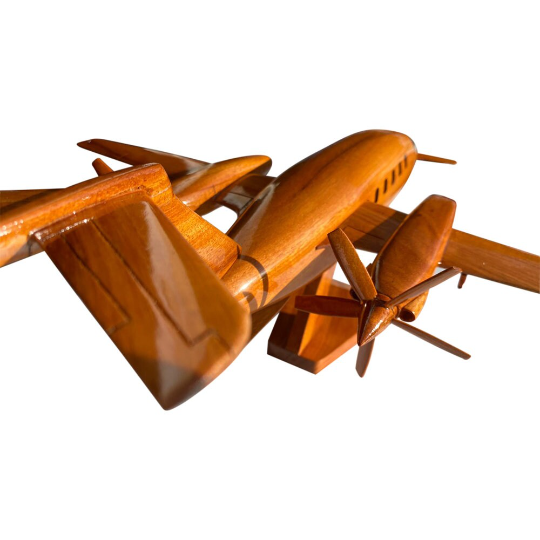 P180 Piaggio Mahogany wood Airplane model