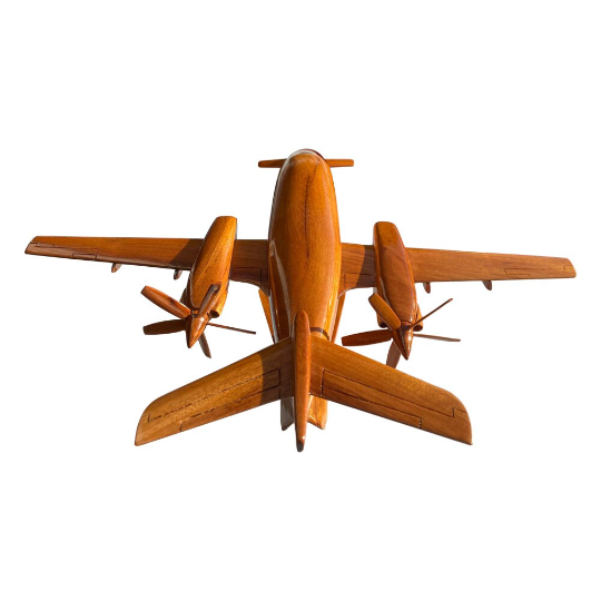 P180 Piaggio Mahogany wood Airplane model