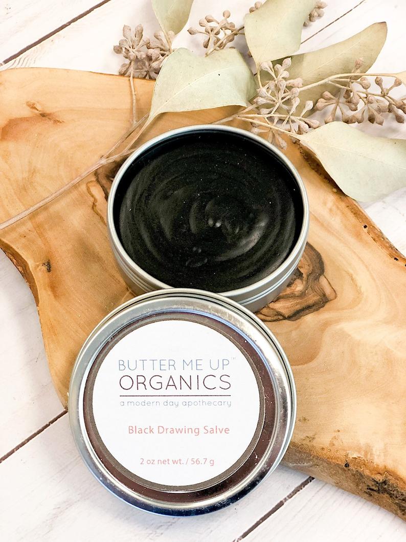 Organic Black Drawing Salve / Bee Stings / Rashes / Skin Ailments / Organic Skincare - Concordia Style Boutique
