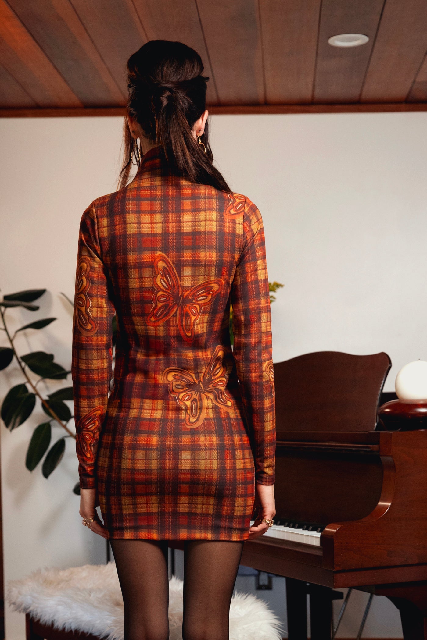 The Joni Monarch Long Sleeve Mini