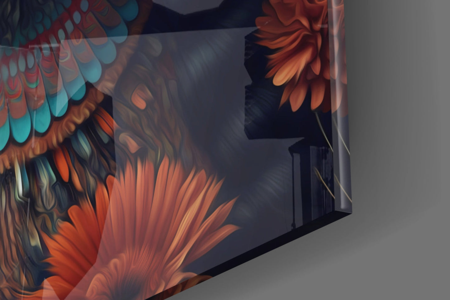 Beauty of the Clan Glass Wall Art  || Designer Collection
