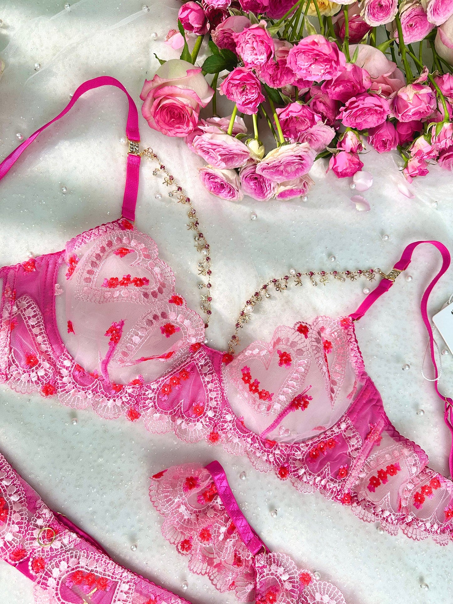 Gabrielle Love Chain Lingerie Set - Concordia Style Boutique