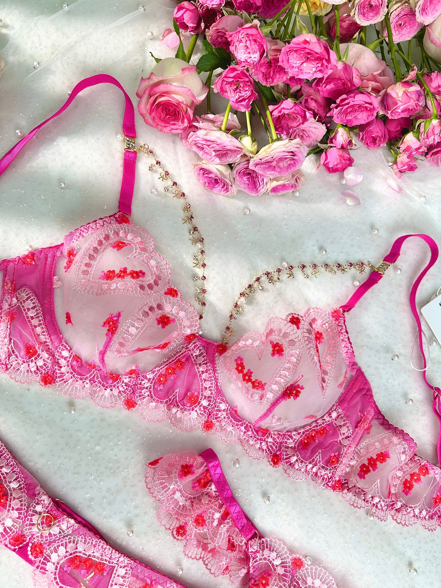 Gabrielle Love Chain Lingerie Set - Concordia Style Boutique