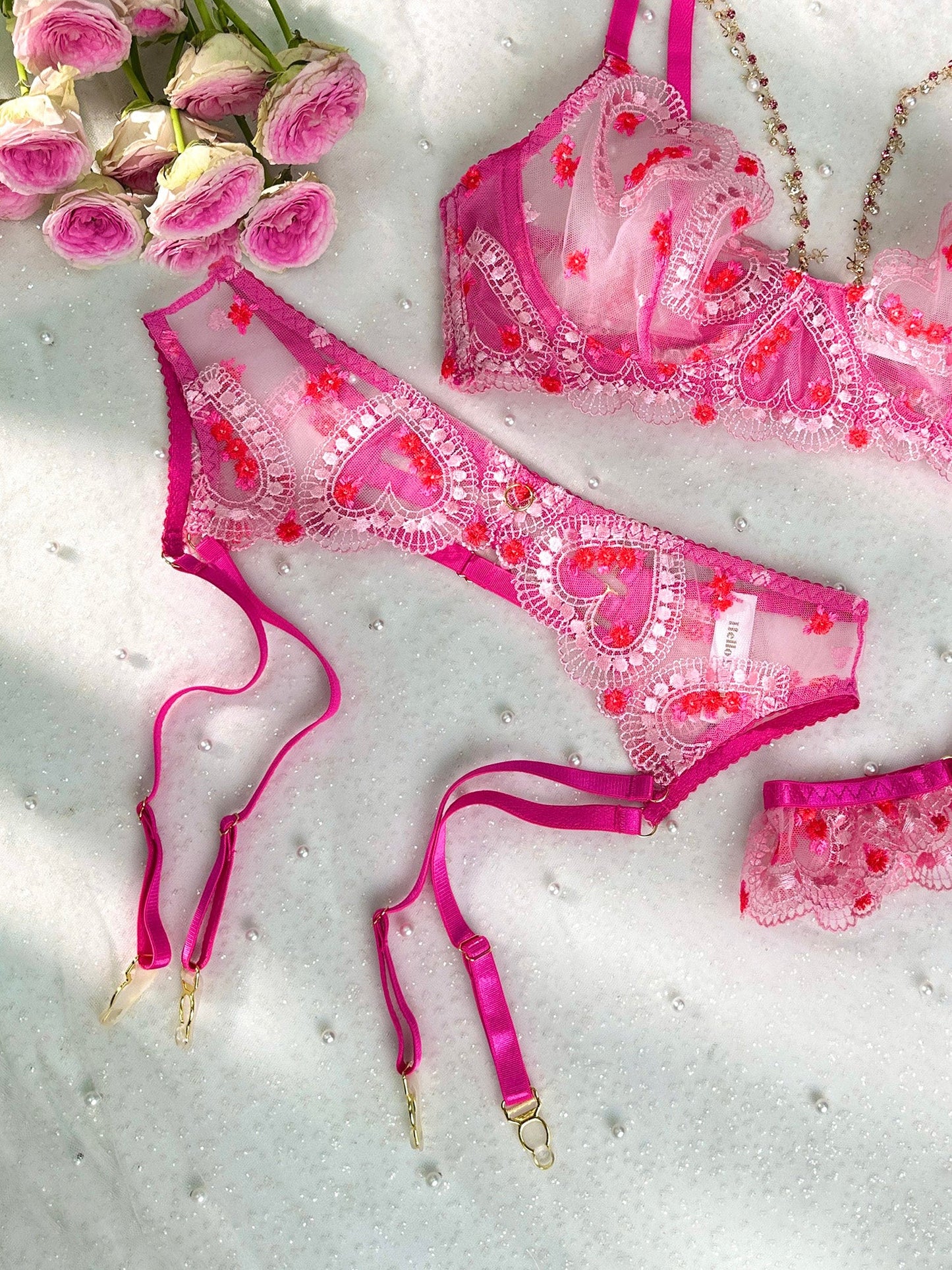Gabrielle Love Chain Lingerie Set - Concordia Style Boutique