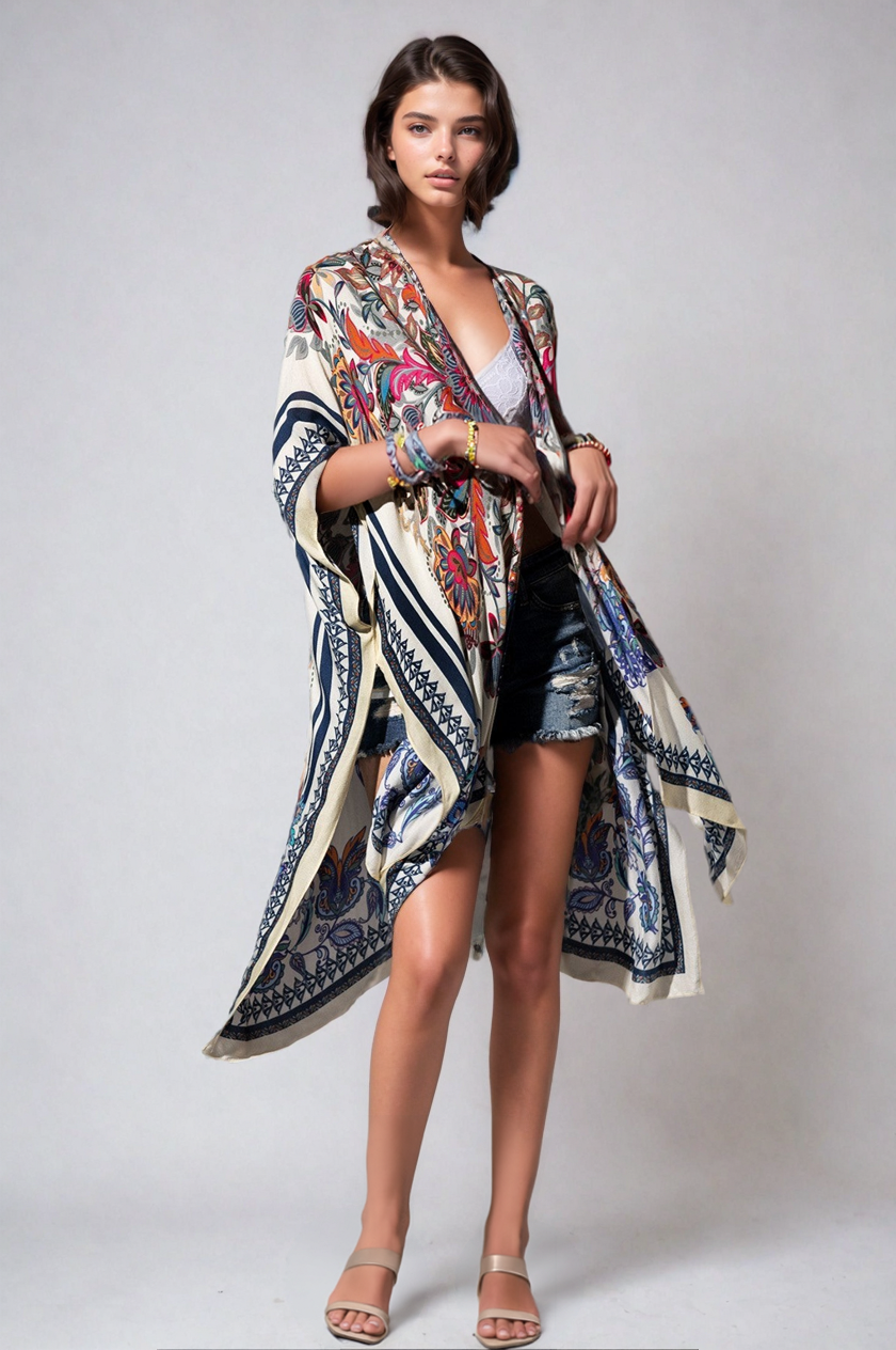 Mandala Bloom Kimono
