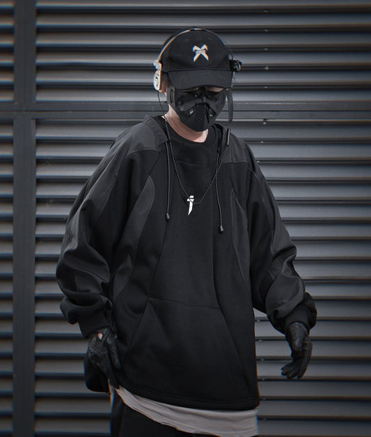 HiH55 Patchwork I-Tech Crewneck - Concordia Style Boutique