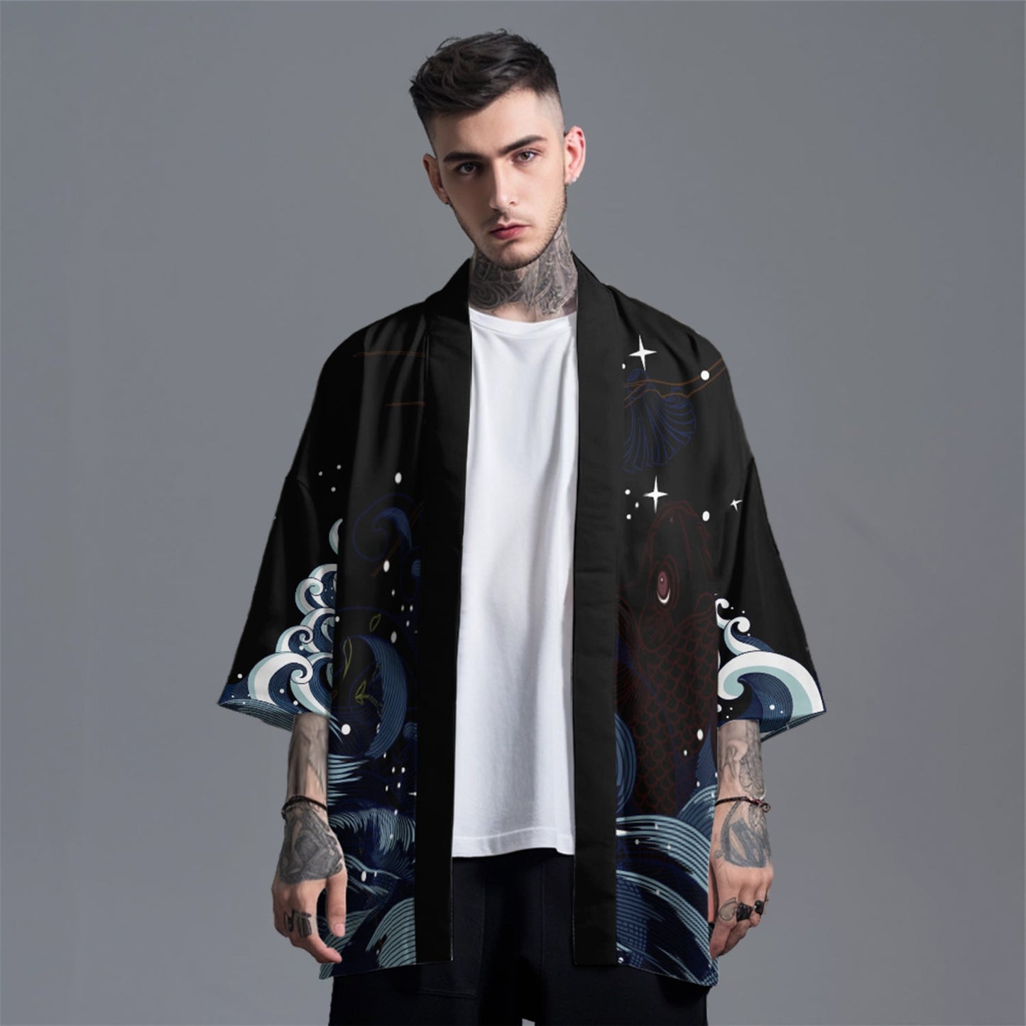 K04 Koi Paradise Kimono