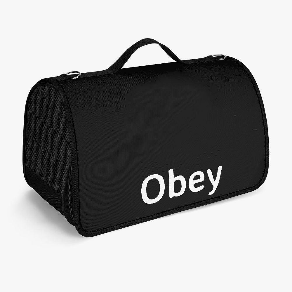 Pet Carrier Bag - Obey - Premium pet carrier from Concordia Style Boutique - Just $21.78! Shop now at Concordia Style Boutique