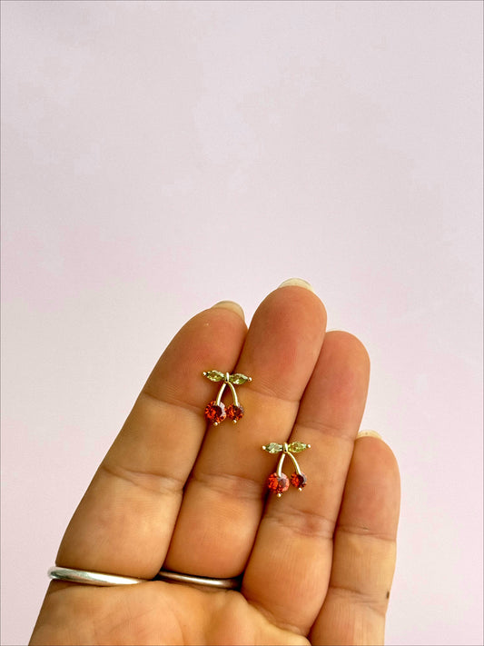 Cherry Gem Studs - Concordia Style Boutique