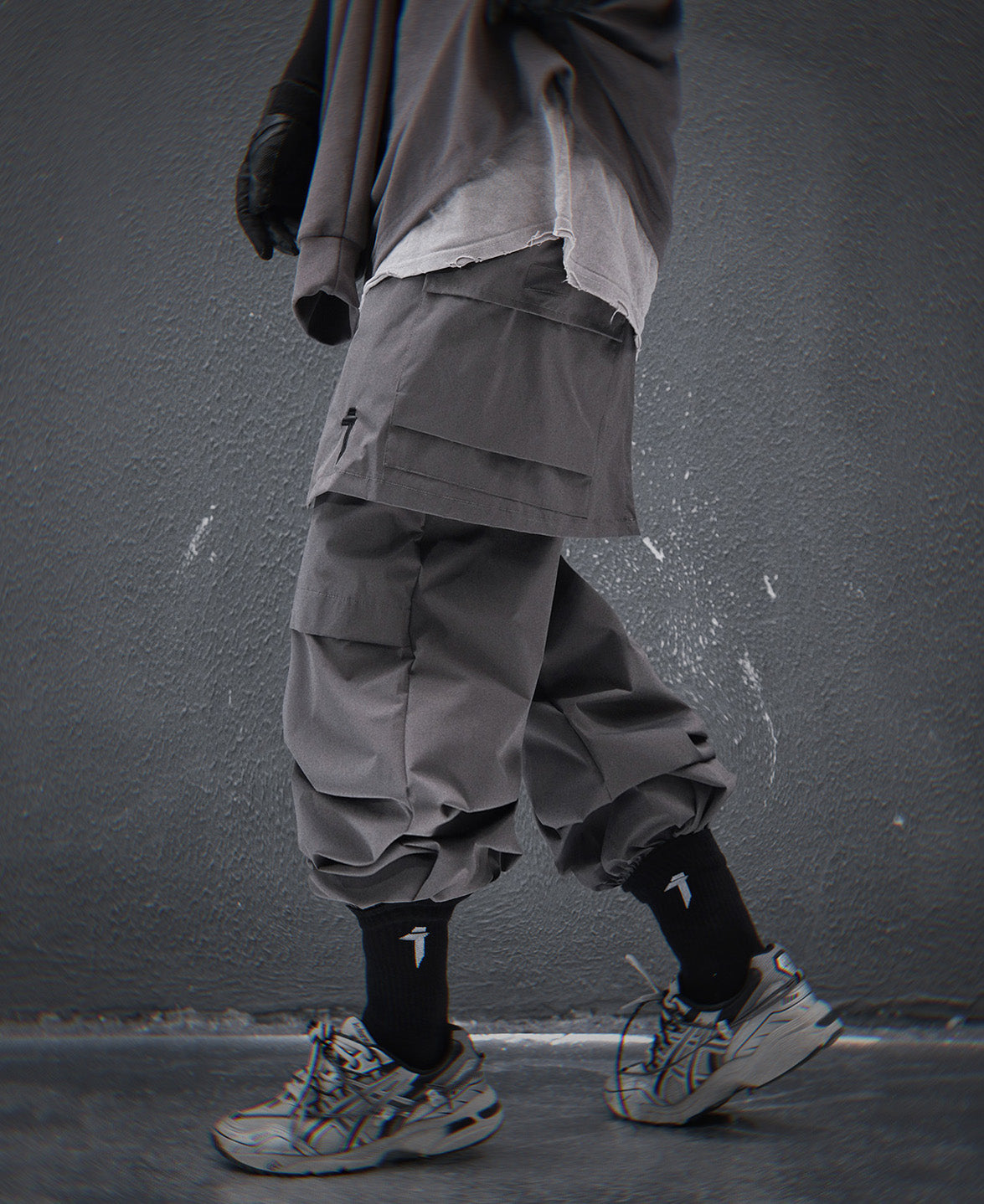 HiP80 Grey Samurai Pants