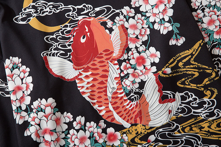 YC6007 Fish in Spring Kimono - Concordia Style Boutique