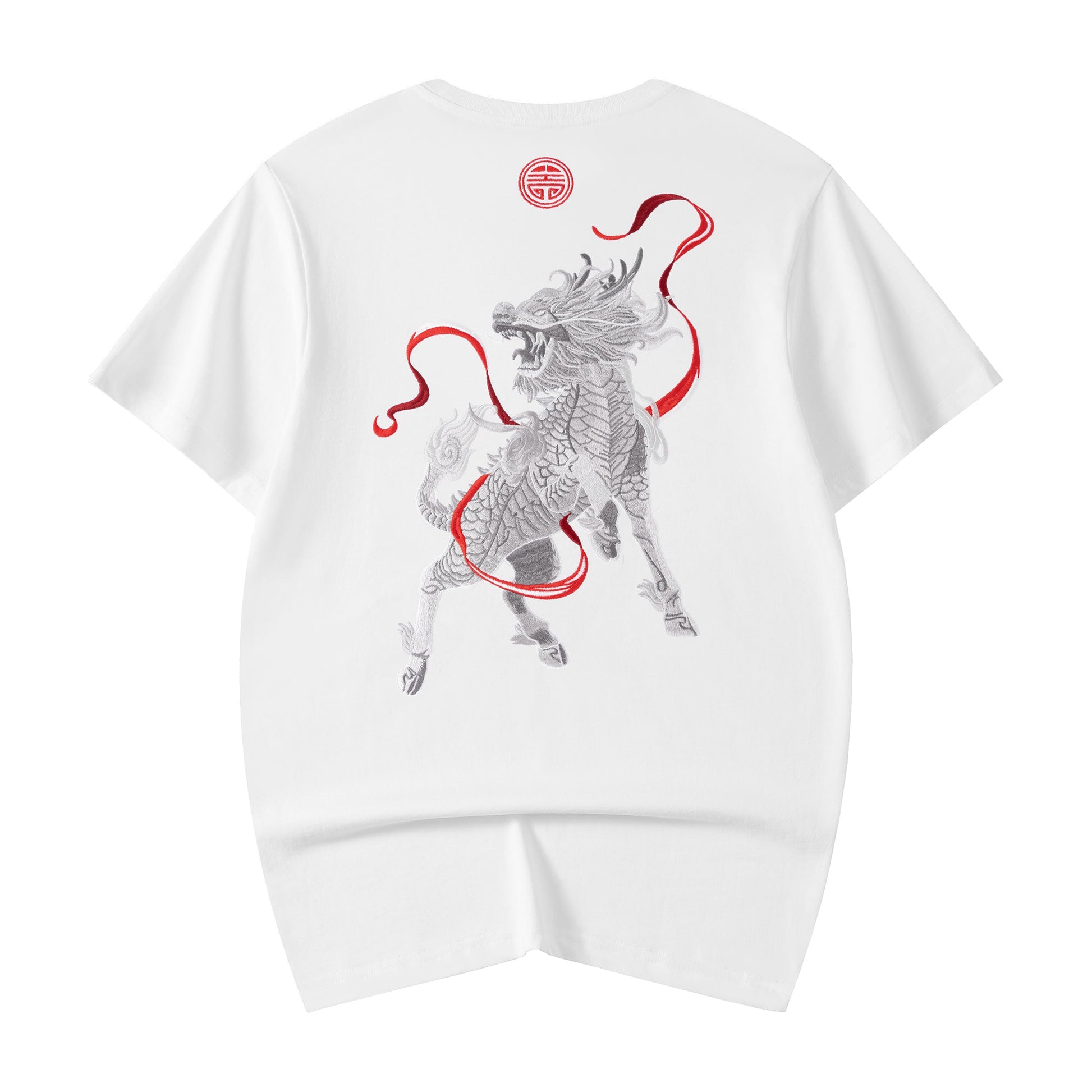 KH755 Raging Kirin Embroidery Tee - Concordia Style Boutique