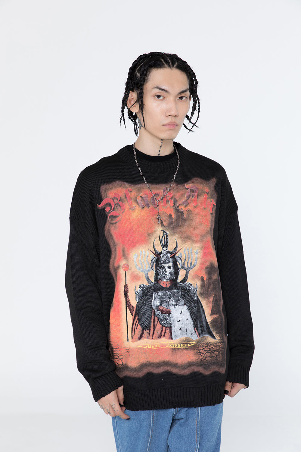 Extreme Dark Demon Knit Sweater - Concordia Style Boutique