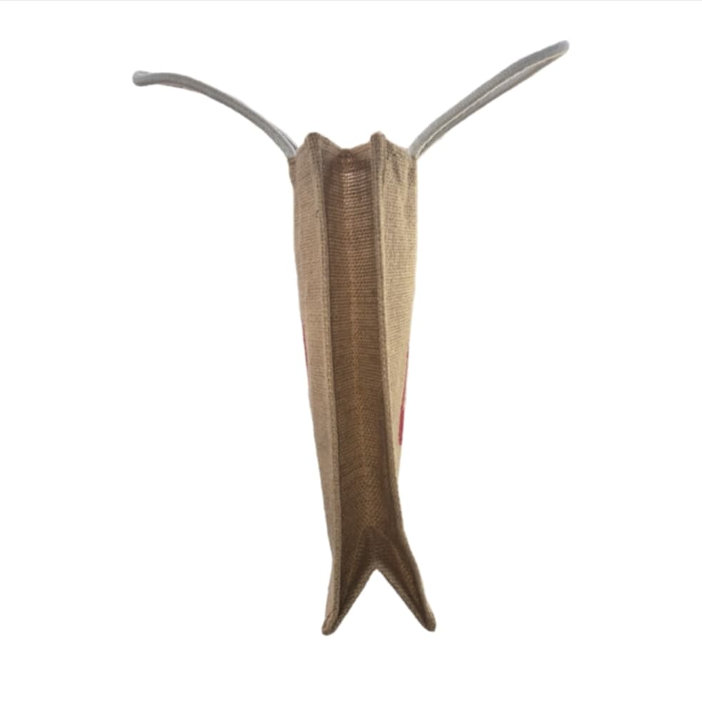 Vintage Style Jute Cotton Pocket Large Tote Shopping BAG Custom made