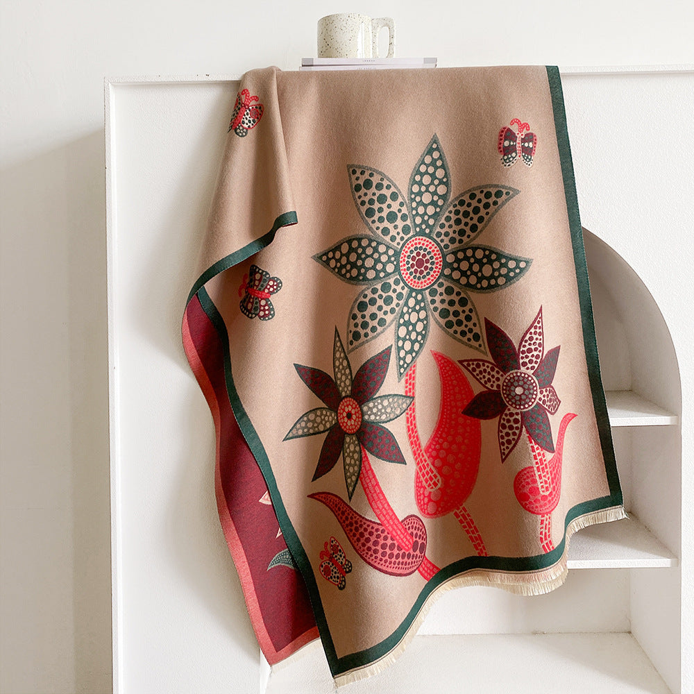 Women's Scarf - Soft Winter Artificial Cashmere For All Day Warmth And Comfort