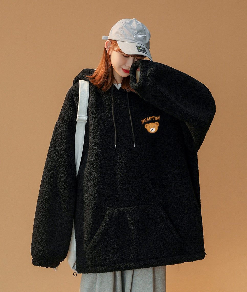 Women's Furry Teddy Bear Hoodie - Concordia Style Boutique