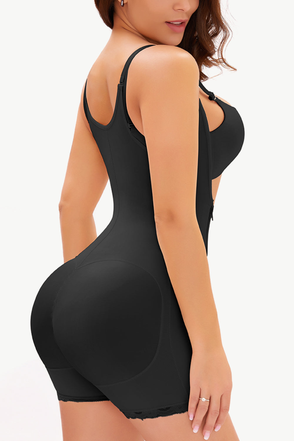 Full Size Side Zipper Under-Bust Shaping Bodysuit - Premium Bodysuit from Concordia Style Boutique - Just $34.10! Shop now at Concordia Style Boutique