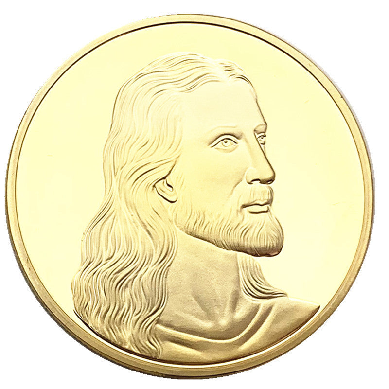 Jesus Gold Plated Commemorative Coin - Premium Jesus Gold Plated Commemorative Coin from Concordia Style Boutique - Just $5.98! Shop now at Concordia Style Boutique