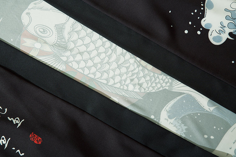 YC6327 Jumping Fish Kimono - Concordia Style Boutique