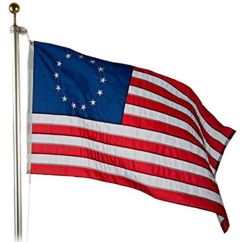 Betsy Ross Flag Outdoor Nylon (Sunny Areas)
