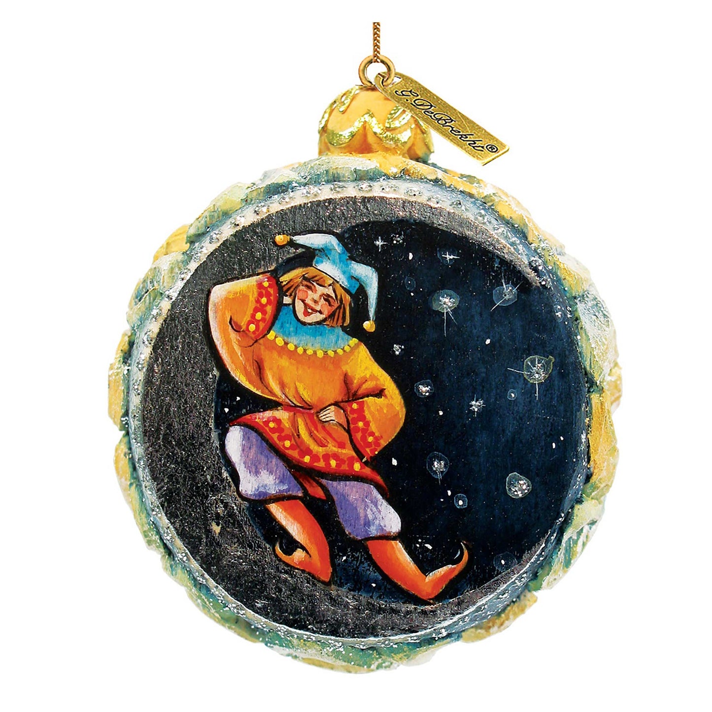 Winter Forest Sculpted Hand-Painted Christmas Ornament by G. DeBrekht - Nativity Holiday Decor - 622771