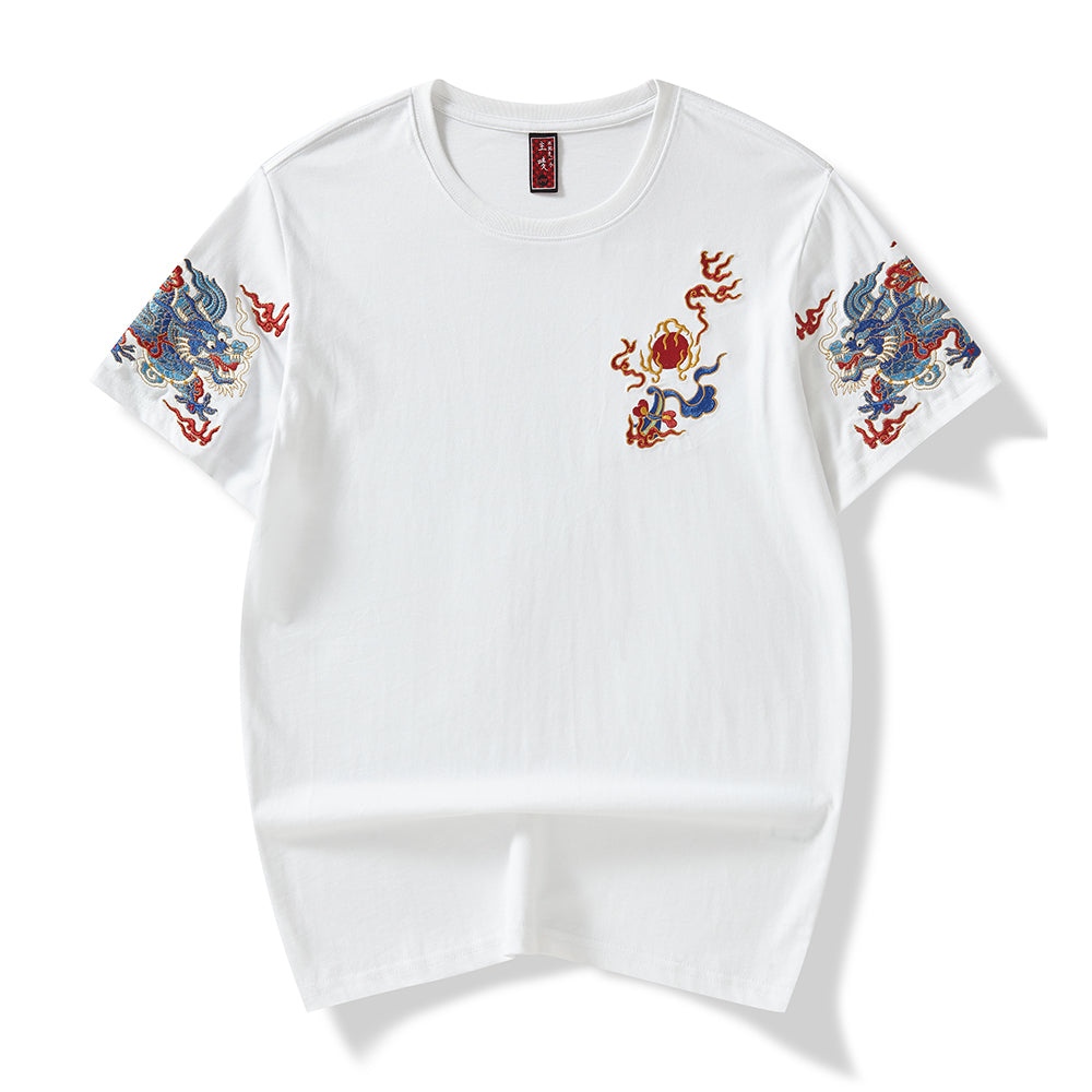 KH691 Raging Dragons Embroidery Tee - Concordia Style Boutique