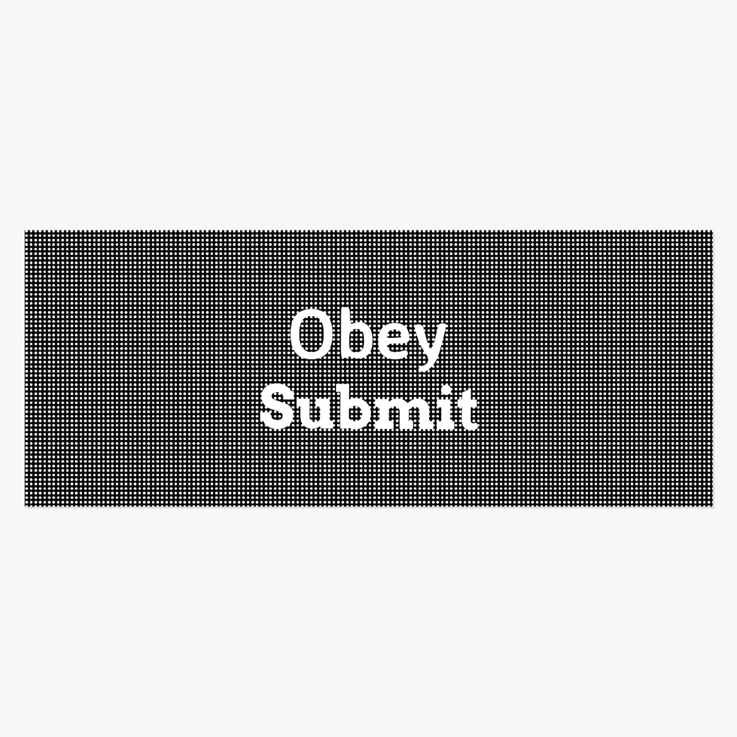 Obey and Submit - Rear Window Decal - Premium car decal from Concordia Style Boutique - Just $20.75! Shop now at Concordia Style Boutique