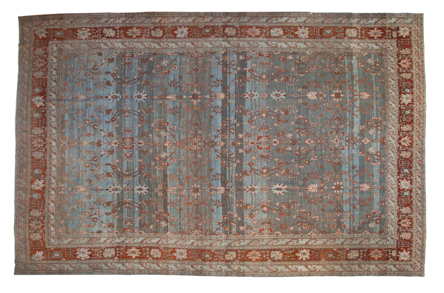 12.5x20 Vintage Distressed Bibikabad Carpet
