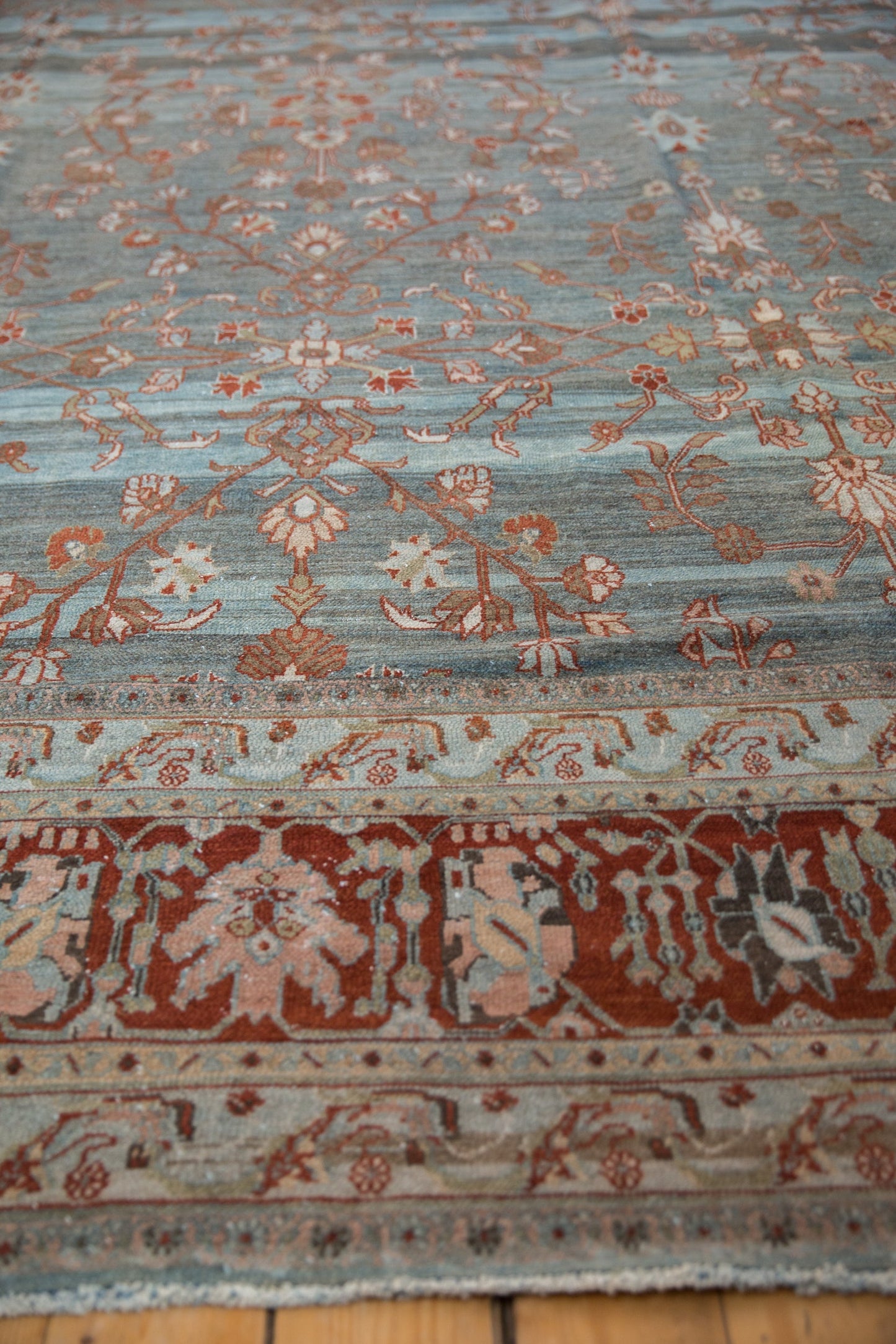 12.5x20 Vintage Distressed Bibikabad Carpet