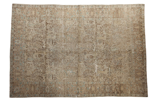 6.5x9.5 Vintage Distressed Tabriz Carpet