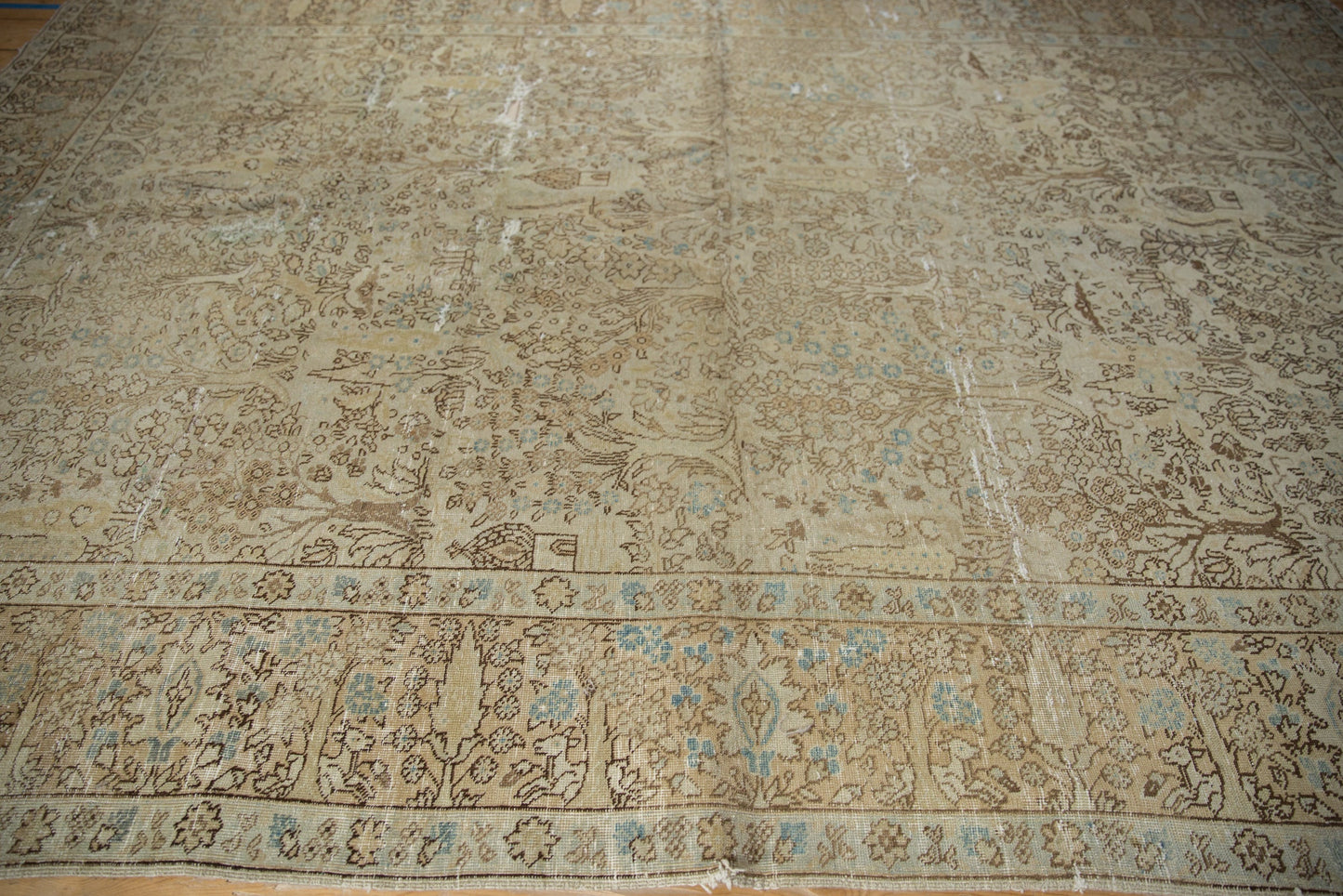 6.5x9.5 Vintage Distressed Tabriz Carpet