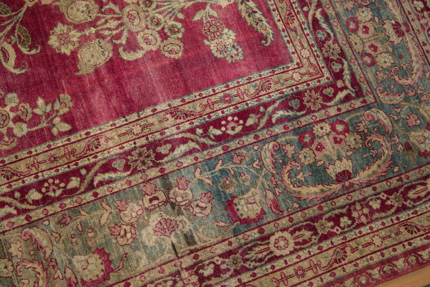 8.5x11.5 Antique Distressed Yezd Carpet